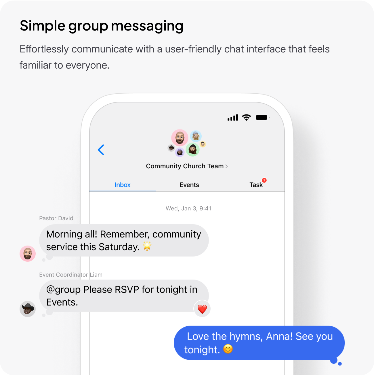 Simple Group Messaging